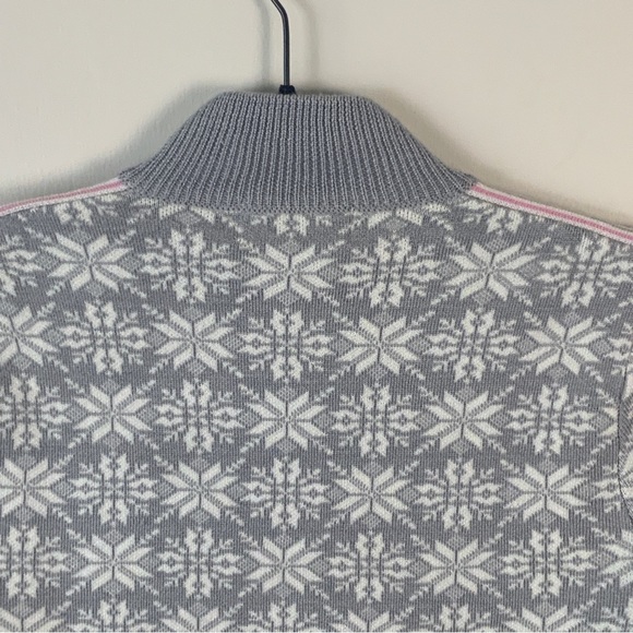 Meister Portia Ski Snowflake Sweater Gray Pearl White - Picture 11 of 16